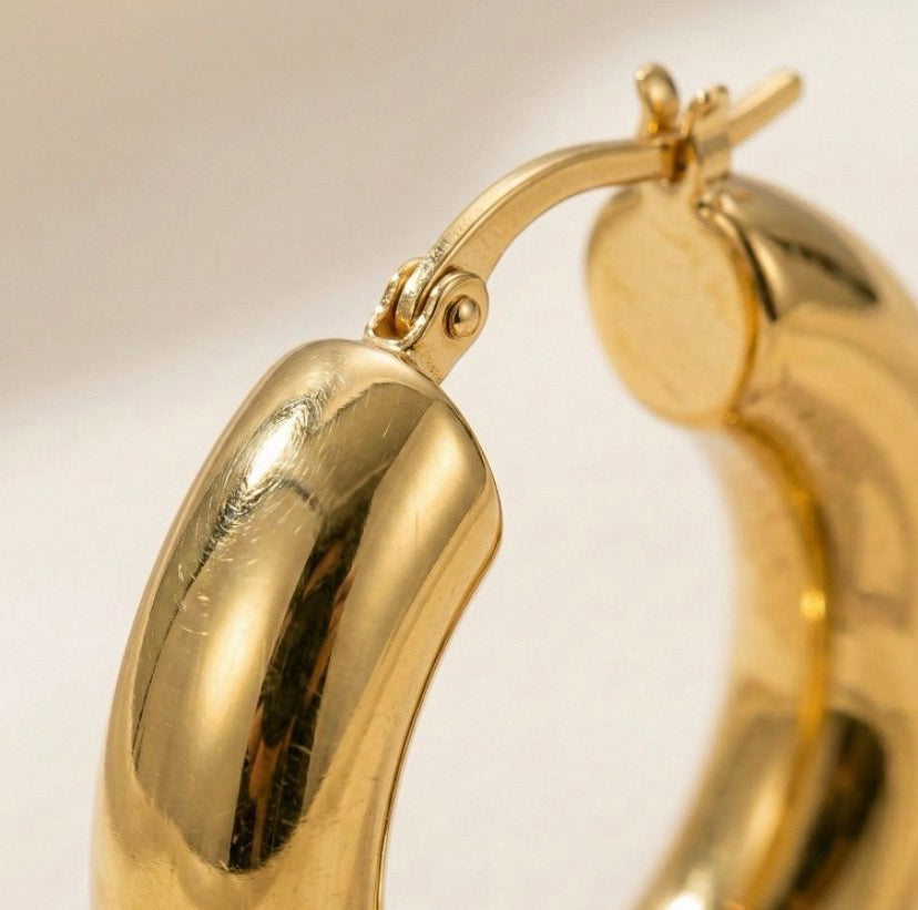 Sade Halka Küpe (Gold)