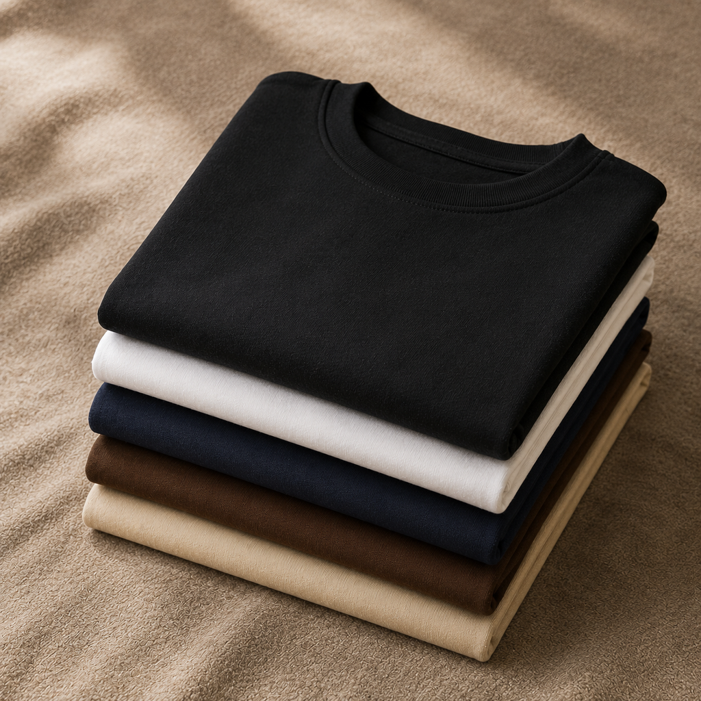 Cezely Basic Bisiklet Yaka T-shirt